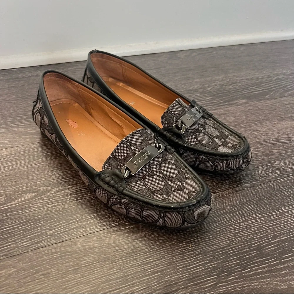 Coach Signature Monogram Loafers